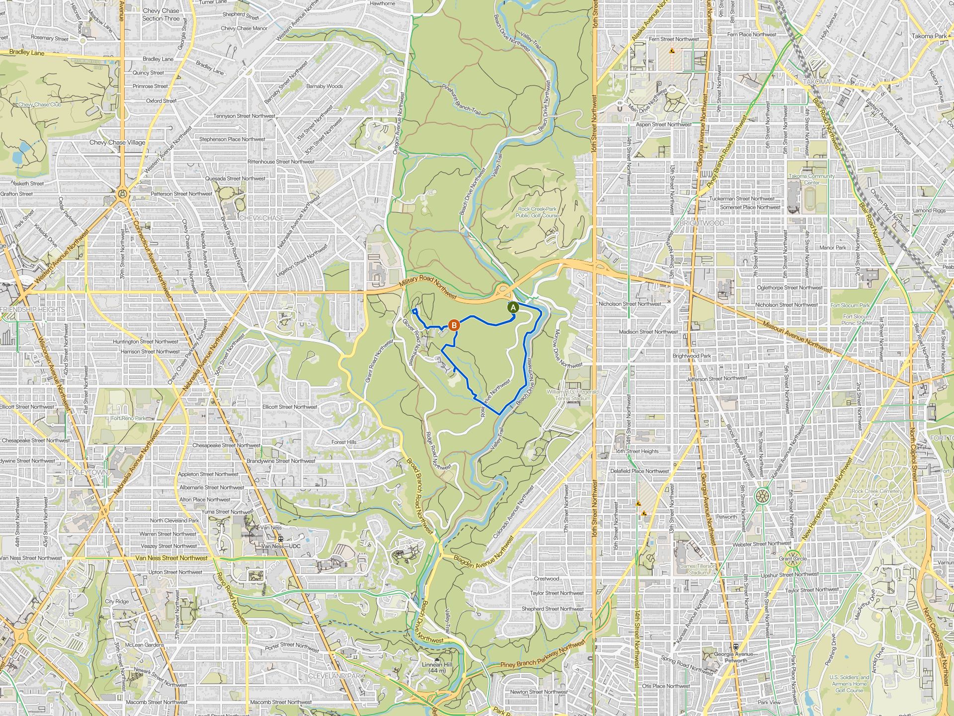 Easy hikes and walks in District of Columbia | Komoot